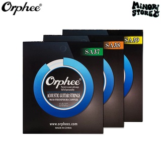 Orphee  รุ่น SA37/SA38/SA39 สายกีตาร์โปร่ง สายเคลือบกันสนิม Phosphor Bronze ขนาด 10-50 11-52