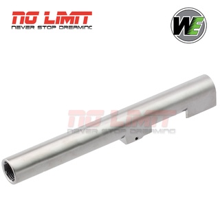 ท่อนอก (Outer Barrel) สำหรับบีบีกัน WE M92 สีเงิน (Silver) Semi เวอร์ชั่น (รหัสชิ้นส่วน #6 ในคู่มือ) อะไหล่สำรองตรงรุ่น