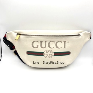 New Gucci Print Belt Bag ใหญ่