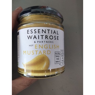 Waitrose Essential English  Mustard sauce ซอส มัสตาร์ด เวทโทรส เอสเซนเซี่ยว 180 กรัม