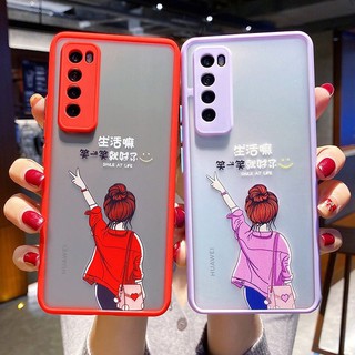 🚗พร้อมส่ง🚗Huawei nova7เคสโทรศัพท์มือถือหญิงnove6ป้องกันการหล่นnova7proแพคเกจเต็มnova7seชาย5gภักดีต่อตัวเอง