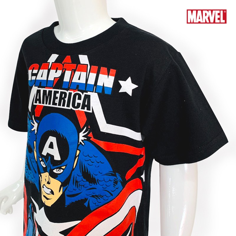 Dreaminc เสื้อยืดลายกัปตันอเมริกา(Captain America) ลิขสิทธิ์แท้จากมาร์เวล