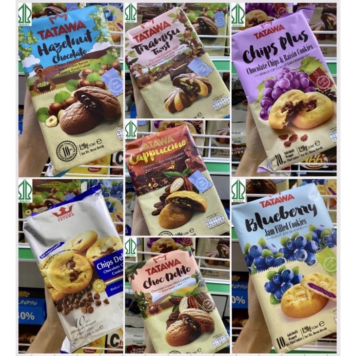 คุ้กกี้ TATAWA คุ้กกี้สอดใส้ 120 กรัม บรรจุ 8-10 ชิ้น