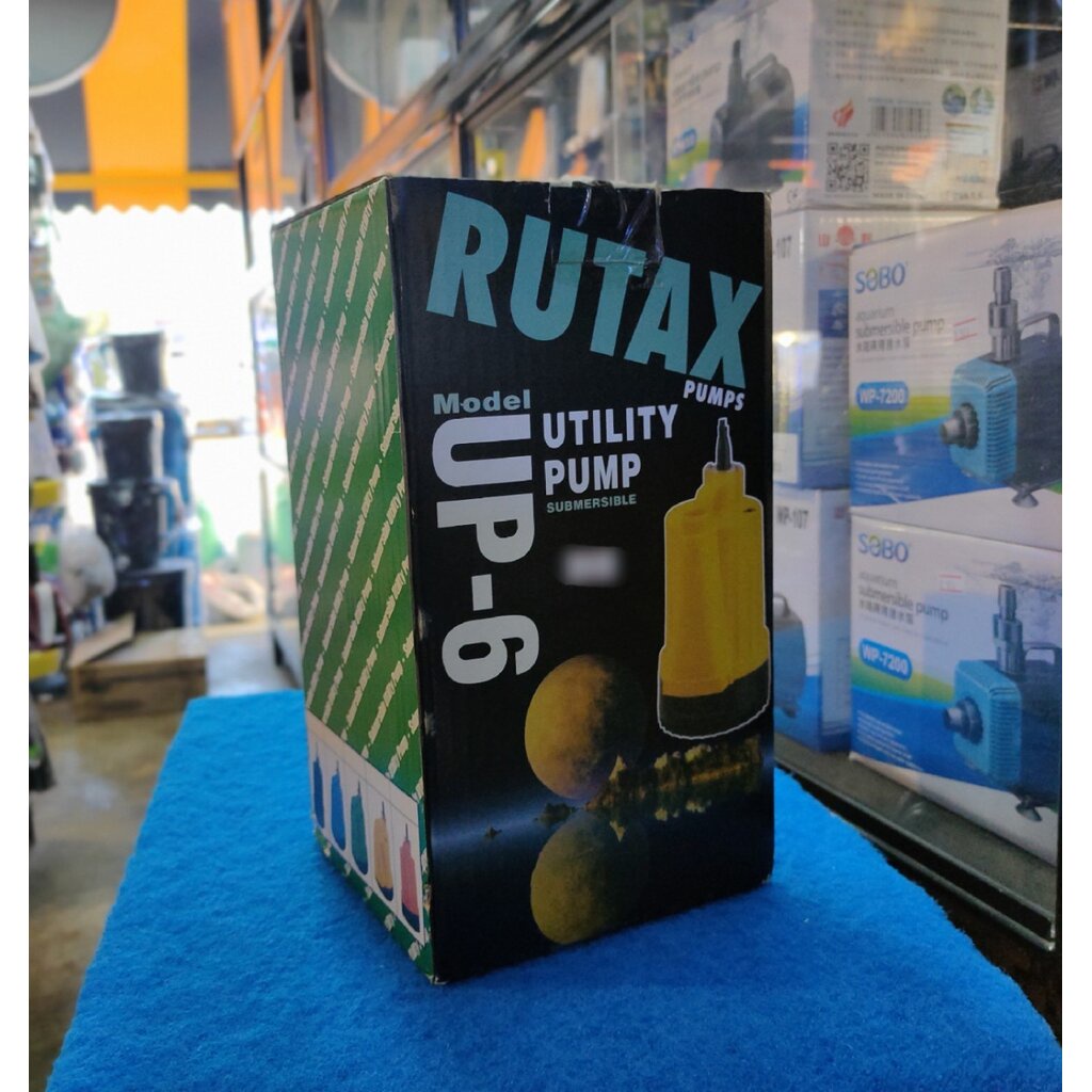 RUTAX UP-6 ปั๊มน้ำไดโว่ 85L/Min (5100L/H) กำหลังไฟฟ้า 120W.