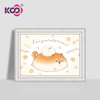 Ks ภาพจิตรกรรมปักครอสติสลาย Cute Shiba Inu 5D ติดประดับเพชร DIY สําหรับตกแต่งบ้าน 40x30ซม.