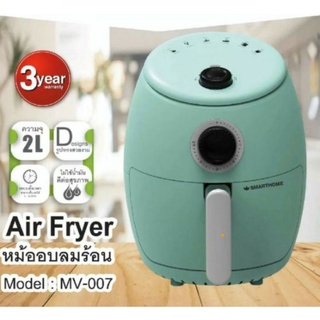 หม้ออบลม Air Fryerสีเขียวมิ้นต์