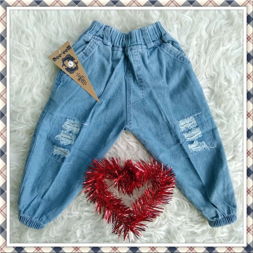 Ripped CHILDREN& 39;S LONG JOGER JEANS AGE 4 5 6 7 8 9 10 YEARS