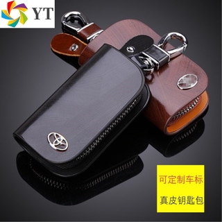 เคสกุญแจรีโมทรถยนต์ หนังวัวแท้ สําหรับ Toyota RAV4 Toyota รุ่น 5 Corolla Altis Crown CamryTOYOTA รุ่น 5