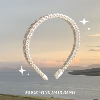 Mook+wink hair band - ที่คาดผมมุกวิ้งค์