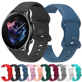 สายนาฬิกาข้อมือซิลิโคน 22 มิลลิเมตรสําหรับ Huami Amazfit Gtr3 Pro Gtr3 Gtr-3 / Gtr 2 Esim 2E Gtr3