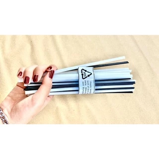 ลวดเชื่อมพลาสติก ABS สีขาว/ดำเส้นคู่ขนาด200*5*2.5mm(ABS welding wireThere are 2 colors)