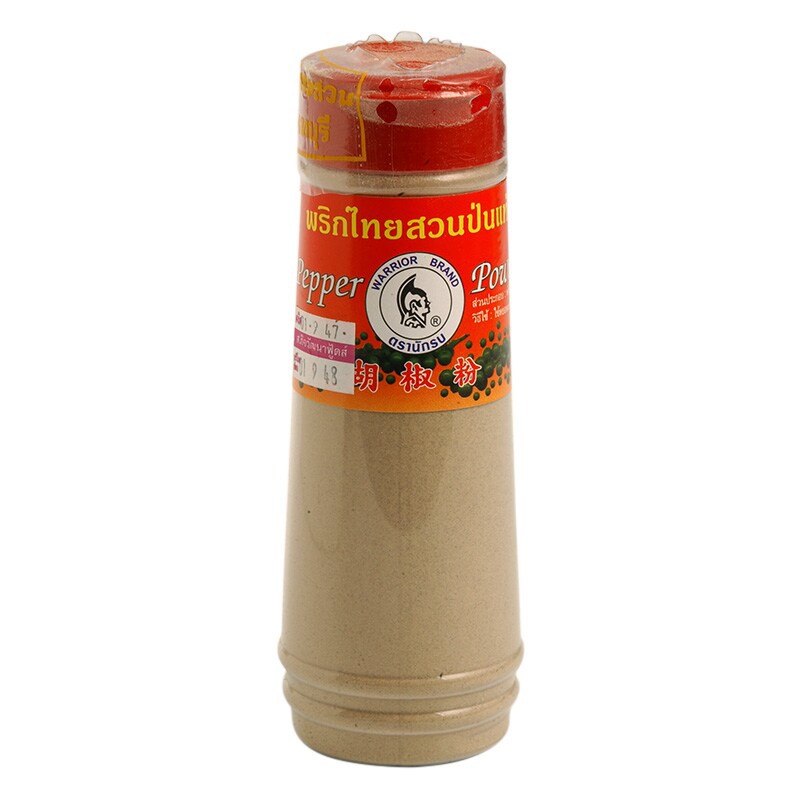 นักรบพริกไทยป่นขวด 110กรัม Warrior Pepper Cayenne Pepper 110g