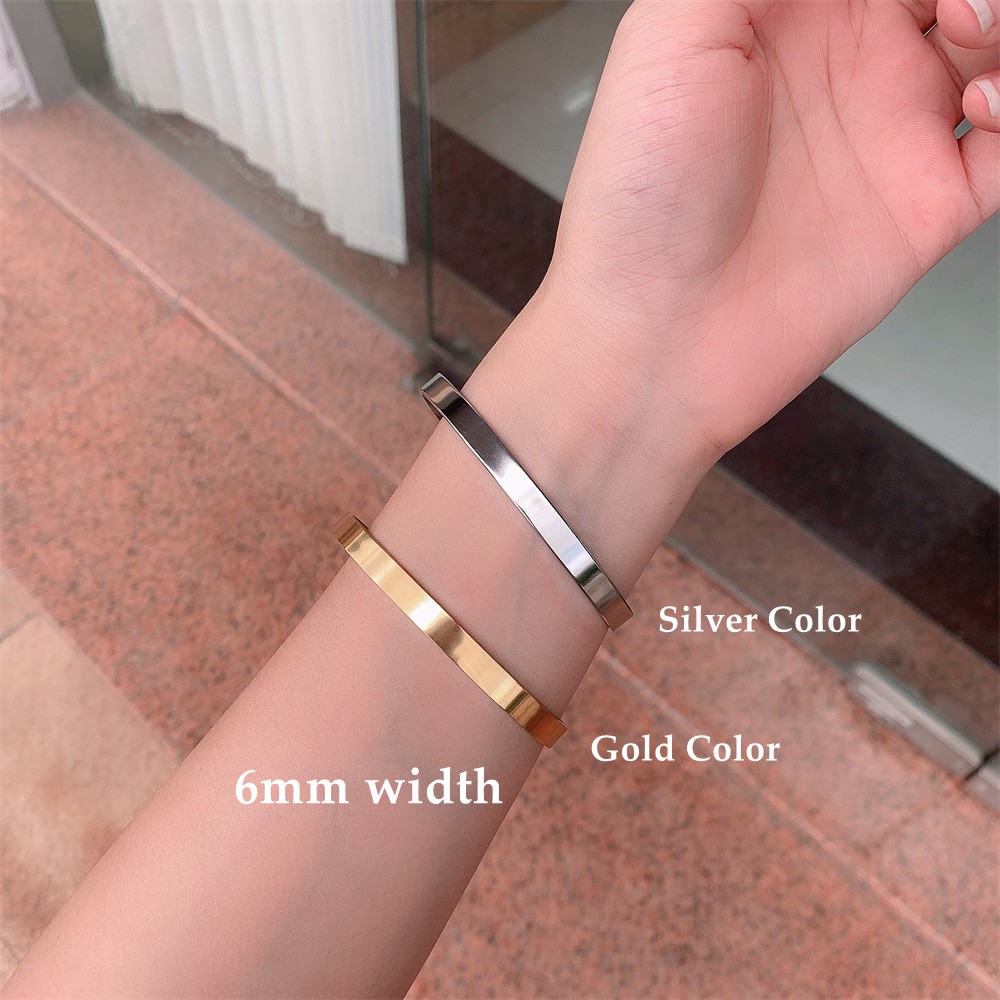 【Miss Lady】 S035  สร้อยข้อมือเหล็กไทเทเนียมแฟชั่นสำหรับสุภาพสตรี สร้อยข้อมือ กำไลข้อมือ ป้องกันอาการแพ้ 18K   ปรับได้  เคลือบทอง เครื่องประดับสำหรับสุภาพสตรี