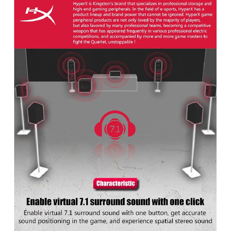 Hyperx AMP การ์ดเสียง USB Kingston HyperX AMP Virtual 7.1 Virtual ...
