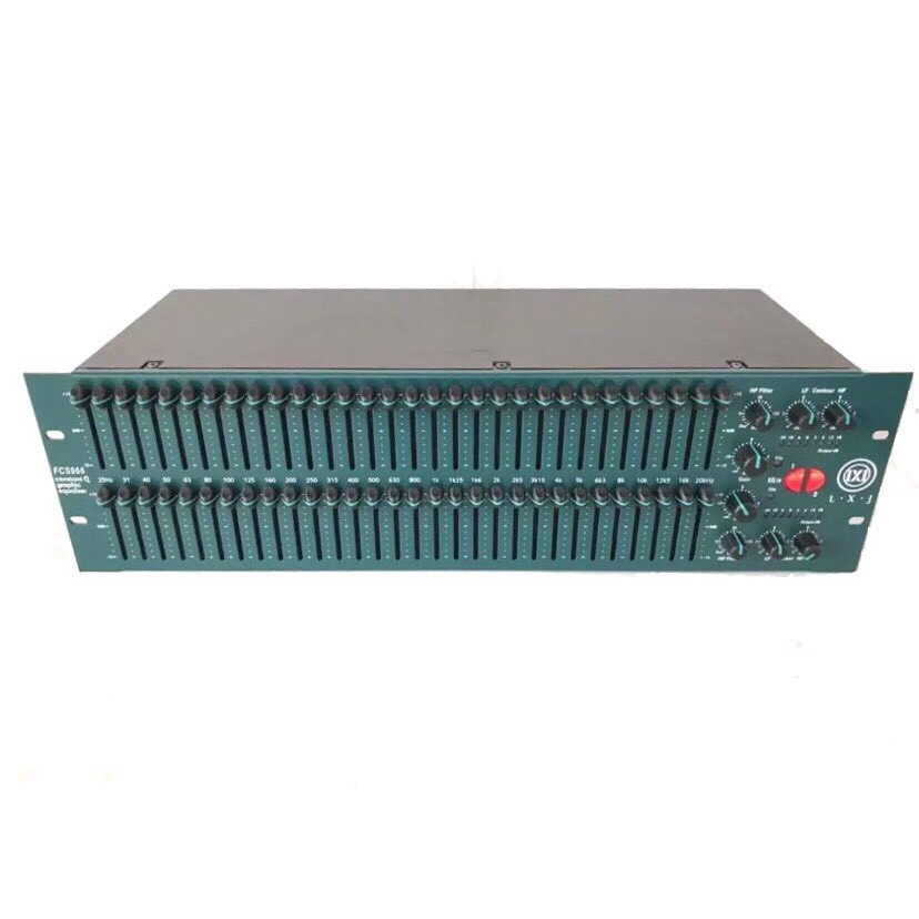 EQอีควอไลเซอร์ 2 x 31 BAND 2 ชั้น สไลด์ยาว 31 Band Graphic Equalizer รุ่น LXJ FCS-966