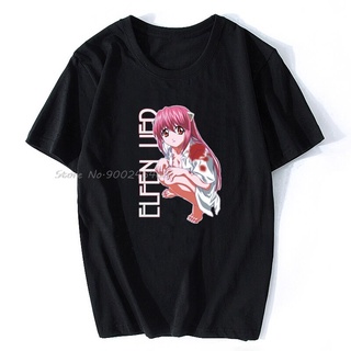 เสื้อยืดผ้าฝ้าย พิมพ์ลายการ์ตูน Elfen Lied สไตล์ฮิปฮอป ฮาราจูกุ สตรีท เหมาะกับฤดูร้อน สําหรับผู้ชาย และผู้หญิง