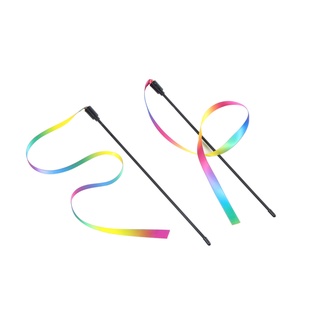 PP-259 ของเล่นแมว ไม้ตกแมวแบบสายรุ้ง ดึงดูดความสนใจ พร้อมจัด…