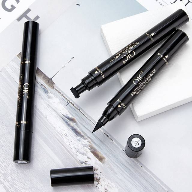 (ส่งจากไทย)ฮิตมากใน tictok QIC อายไลเนอร์ปั้มหางตา ใช้งานง่ายสำหรับมือใหม่ หรือชั่วโมงเร่งรีบ กันน้ำ มี3ขนาด