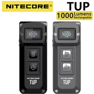 พร้อมส่ง Nitecore TUP 1000 Lumens CREE XP-L HD V6 LED พวงกุญแจสาย USB OLED จอแสดงผล Build-In แบตเตอรี่