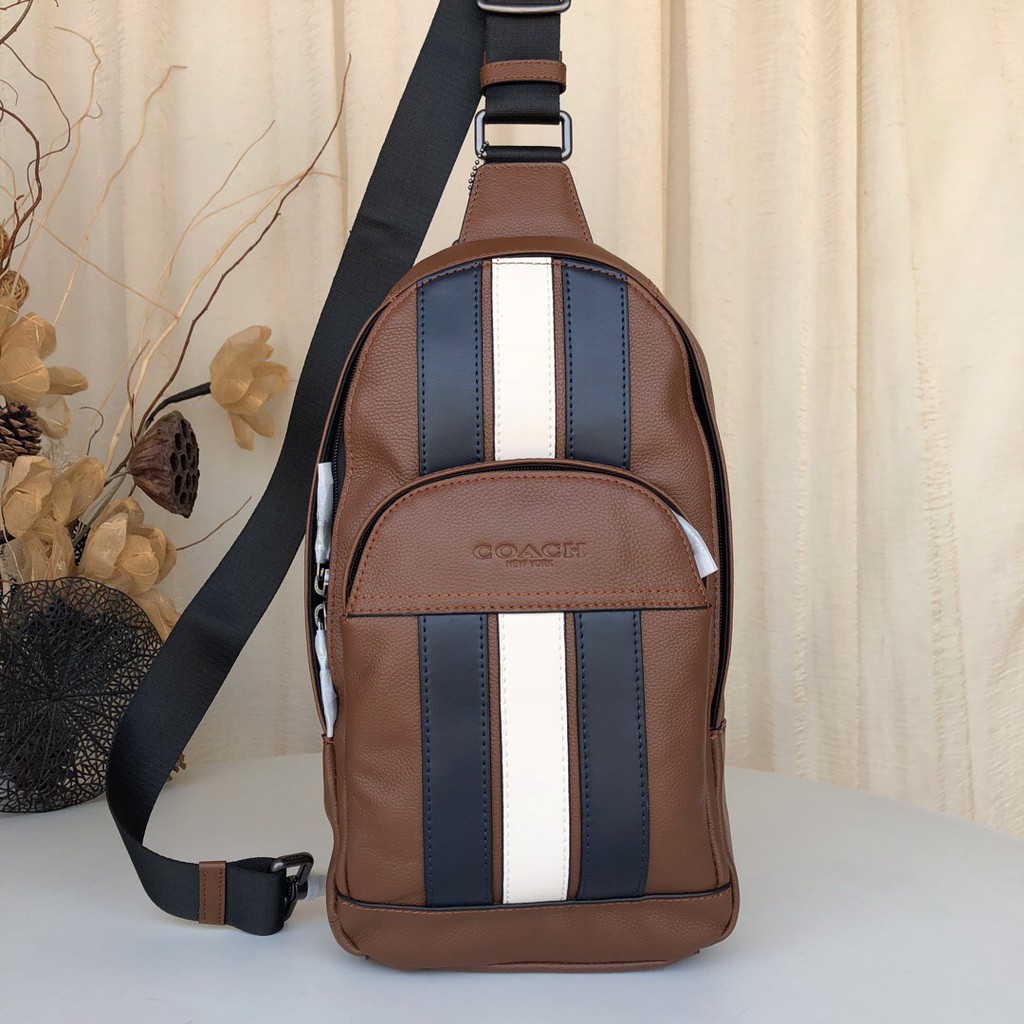 us นำเข้า⭐️ COACH MEN กระเป๋าคาดหน้าอก crossbody WAIST กระเป๋าสะพายไหล่ข้างเดียว 39942 49312 67249 49318 73344 75879