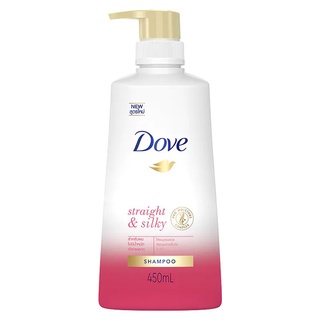 ✨สุดพิเศษ✨ DOVE สเตรท แอนด์ ซิลกี้ แชมพู 450 มล. 🚚พร้อมส่ง!! 💨