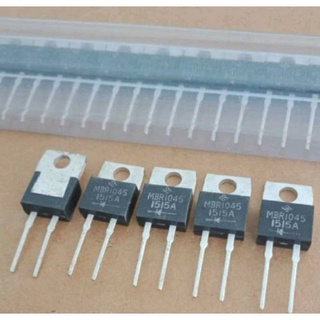 MBR1045 Schottky ไดโอต 10A 45V TO-220-2P แท้-ของดีเก่าเก็บคุณภาพสูง(ล้างสต๊อก)