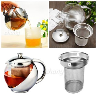 กาชงชา ตัวกาผลิตจากแก้ว มีที่กรองใบชาสแตนเลส201 มีหลายขนาดให…