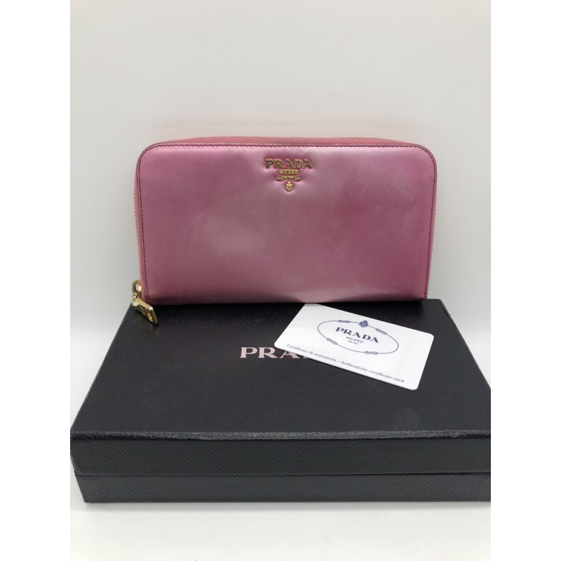 Used Prada zippy wallet