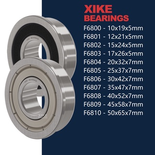 Xike F6800 F6801 F6802 F6803 F6804 F6805 F6806 F6807 F6808 F6809 F6810 2Rs/Zz/Flange อุปกรณ์แบริ่งสําหรับใช้ในการเปิดลึก