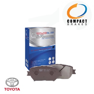 Compact DC Silver ผ้าเบรค Toyota Yaris Vios โตโยต้า ยาริส วีออส ปี 2002-2021