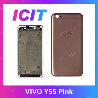 VIVO Y55/VIVO Y55S อะไหล่บอดี้ เคสกลางพร้อมฝาหลัง Body For vivo y55/vivo y55s ICIT 2020