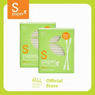 (แพ็คคู่) Rii S Paper Cotton Buds