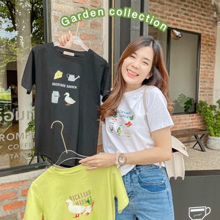 Jarika.shop -  เสื้อยืด BACKYARD MARKET  ( งานป้าย. Jarika ) ( จ11 )