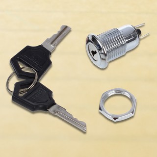 On Off Two Terminals Keyswitch Keylock Switch w Keys