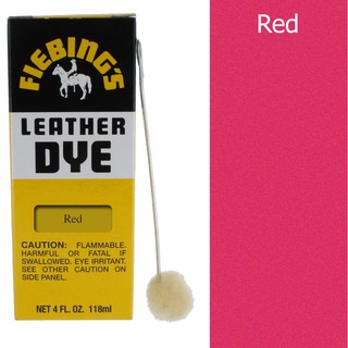 Fiebings Leather Dye สีย้อมหนัง Red