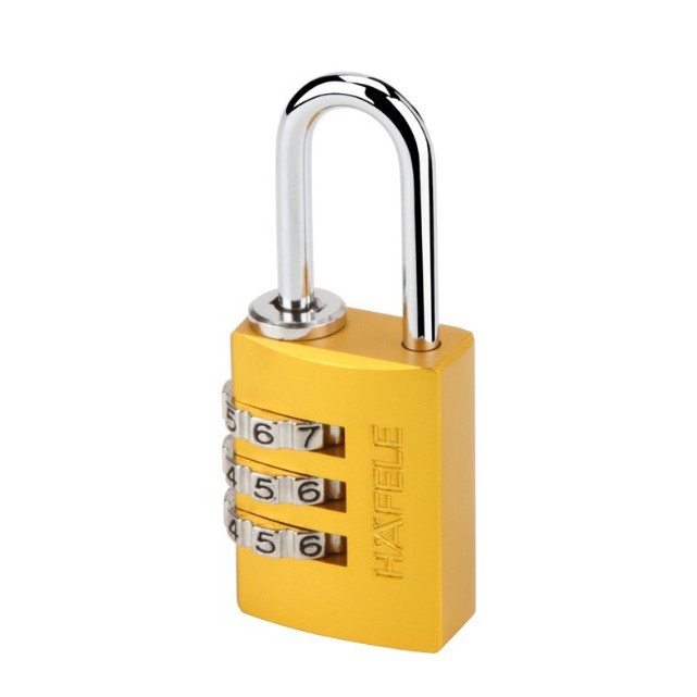 HAFELE Traveller 145 กุญแจแบบตั้งรหัส กุญแจสายยู กุญแจ ตั้งรหัส ล็อค กระเป๋า เดินทาง ล็อคเกอร์ Combination Padlock - รูปที่ 3