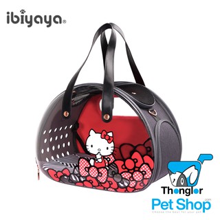 IBIYAYA Hello Kitty The Bubble Hotel Semi - transparent pet carrier - Red กระเป๋าสำหรับสัตว์เลี้ยง