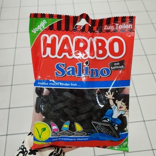 ฮาริโบ เยลลี่ชะเอม ซาลิโน สูตรวีแกน Haribo Salino (Vegan) 200g.