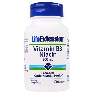 Life Extension, Vitamin B3 Niacin, 500 mg, 100 Capsules