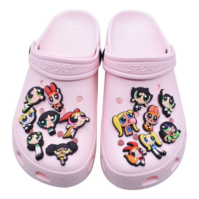 กระดุมติดรองเท้า Croc Jibz Pins หลากสีสัน DIY