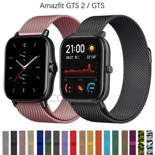 สายนาฬิกาข้อมือสเตนเลส สไล์มิลาน สำหรับ For Huami Amazfit GTS / GTS 4 3 2 2e 2mini / GTS 4 Mini