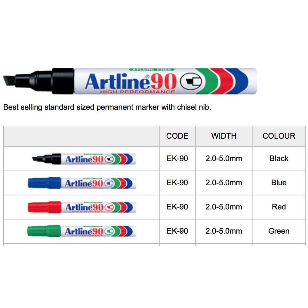 Artline 90 ปากกามาร์กเกอร์ถาวร