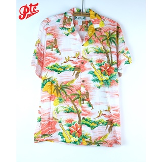 เสื้อฮาวาย TWO PALMS HAWAII SHIRT Ocean Coral