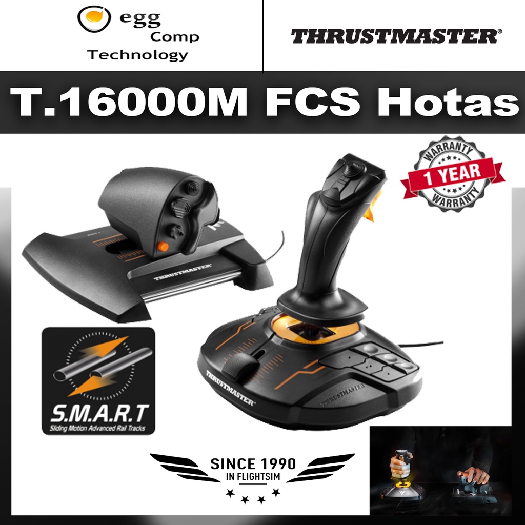 THRUSTMASTER T.16000M FCS HOTAS FLIGHT STICK FOR PC - 2960778