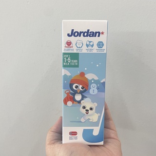 Jordan Milk Teeth Toothpaste Step 1 จอร์แดน มิลค์ ทีธ เสต็ป 1 ยาสีฟันสำหรับเด็ก (สำหรับฟันน้ำนม) 0-5 ปี 75 กรัม