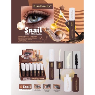 🛒Kiss Beauty Snail 2in1 Mascara No.56783-03SN 🌼มาสคาค่า 2in1 ในแท่งเดียว