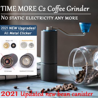 Timemore Chestnut C2 เครื่องบดกาแฟมือหมุน Coffee Grinder Aluminum Manual Stainless steel Burr grinder Coffee bean