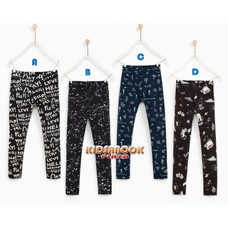 [แท้]ZR97 เลกกิ้ง Zara รุ่น Printed Leggings (สำหรับเด็กอายุ 5-6 ปี) เลกกิ้งผ้ายืด เนื้อดี ผ้าไม่หนา ใส่สบาย ไม่ร้อน