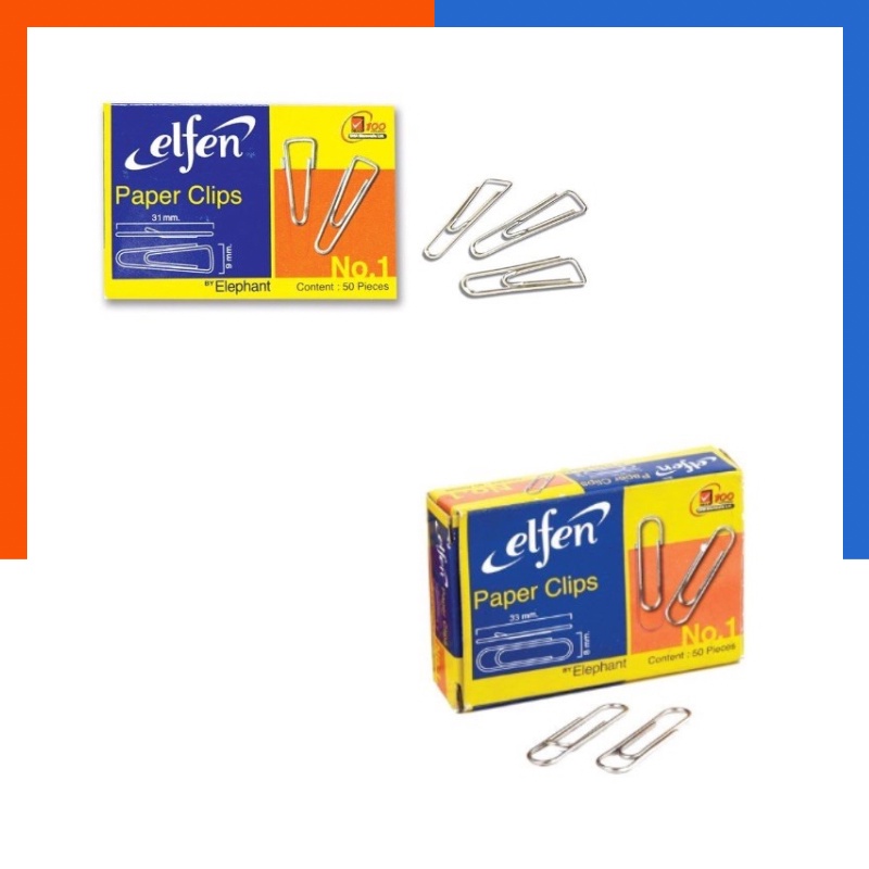 ลวดเสียบ เอลเฟ่น Elfen คลิปเสียบกระดาษ (กล่อง 50 ตัว) เอลเฟ่น พร้อมส่ง มีเก็บปลายทาง COD US.Station