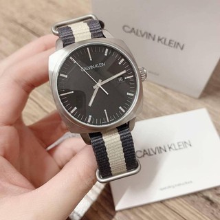 (สด-ผ่อน)🎗แท้100% CALVIN KLEIN Quartz Black Dial Watch⌚